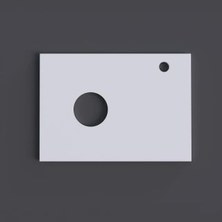 Столешница МДФ Grossman "ФЛАЙ-60 cм" белая